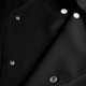 thumbnail image 5 of Blusa y camisa de manga corta con cuello alto para hombre, color liso, transpirable, para chef, con botones y botones, de poliéster., 5 of 6