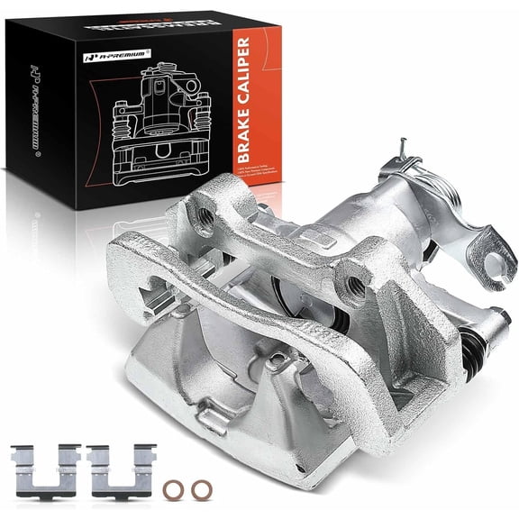 A-Premium Disc Brake Caliper Assembly with Bracket Compatible with Ford Mustang 2015-2020 L4 2.3L V6 3.7L Rear Driver Side