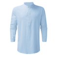 thumbnail image 3 of Chemise Décontractée Mode Simple Confortable Col Uni pour Hommes, 3 of 5