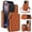 Brown, variant on Fashion Crossbody lanyard zipper wallet leather phone case for iPhone 17 Air 16E 16 Pro Max 15 Plus 14 13 12/12pro 11 wrist strap cards Solt cover