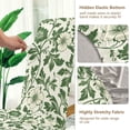 thumbnail image 5 of Yayeee 2 Pack Dining Chair Covers Stretch Parson Chairs Slipcovers Seat Protector, Green Floral, 5 of 6