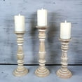 thumbnail image 5 of Vintage Inspired Farmhouse Candle Holders - Holds 3" Pillar Candles - Set of 4, 5 of 6