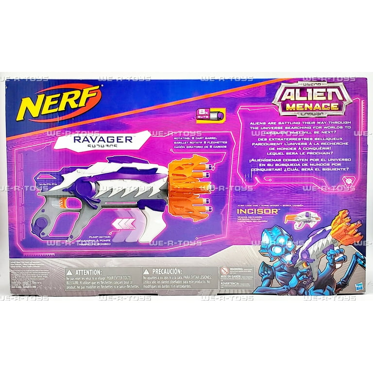 NERF Alien Menace Ravager Blaster 2015 Hasbro B7406 - Walmart.com