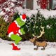 thumbnail image 4 of ZHAOCHENG Letreros navideños de El Grinch robando para el jardín con estacas para decoración navideña de jardín, césped y exteriores, suministros para fiestas, 4 of 4