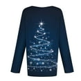 thumbnail image 6 of gakvbuo Christmas Sweatshirt For Women 3/4 Sleeve Work Business Blouse Tunic Tops Crewneck Sports T-Shirts Pullover Sweatshirt For Women Gifts for Christmas, 6 of 6