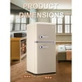 thumbnail image 2 of Mini Refrigerator with Freezer 3.5 Cu. Ft - 2 Doors, Adjustable Thermostat & Removable Shelves, 2 of 13