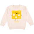 thumbnail image 2 of Inktastic Cute Kawaii Cheese Toddler Sweatshirt, 2 of 4