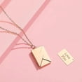 thumbnail image 5 of Enveloppe Médaillon Collier Amour Vous Secret Message Caché Pendentif Cadeau Bijoux en Acier Inoxydable, 5 of 5