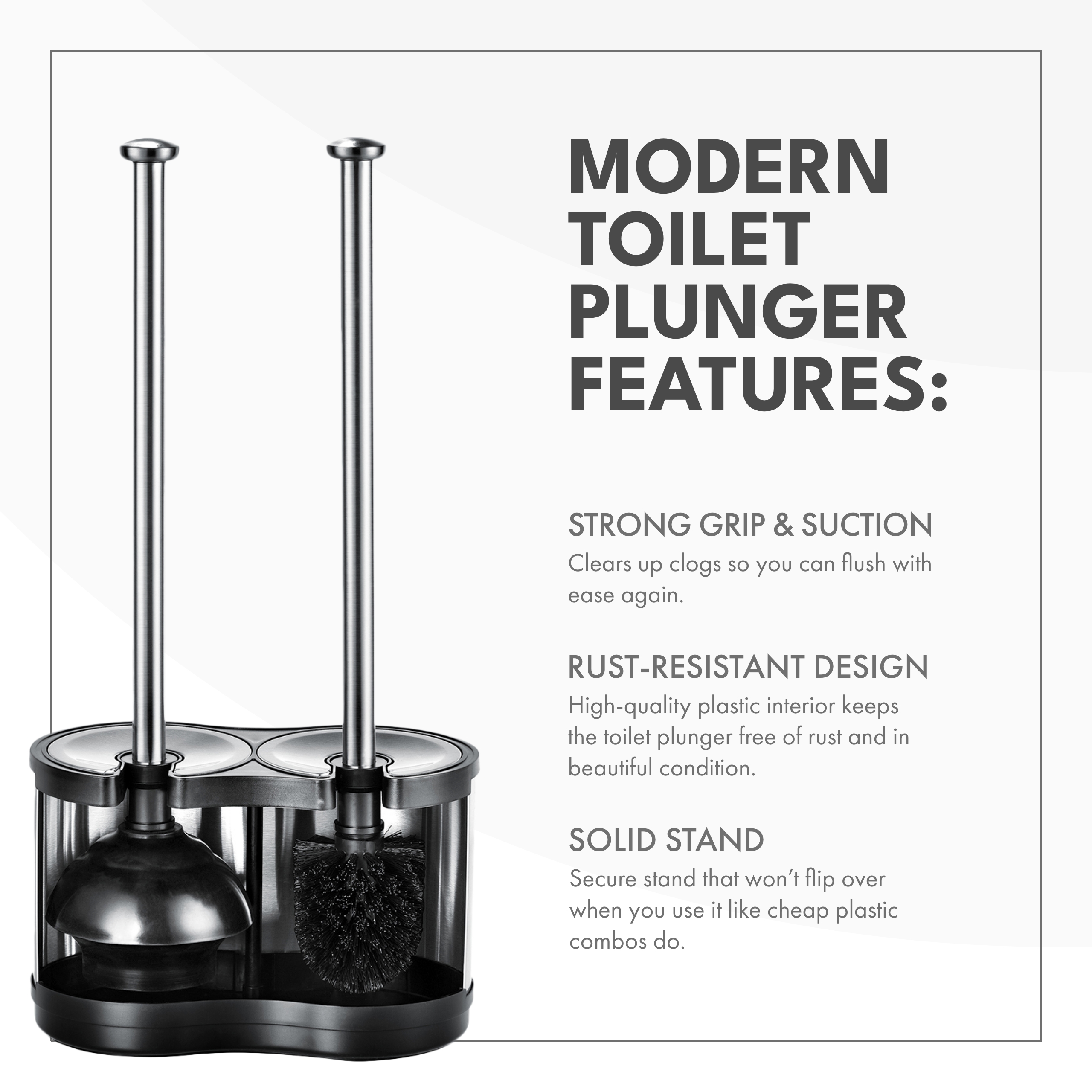 ToiletTree Products Toilet Brush & Plunger Combo Set photo 3