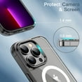 thumbnail image 6 of JETech Magnetic Case for iPhone 13 Pro Max 6.7-Inch Compatible with MagSafe Wireless Charging, Shockproof Phone Bumper Cover, Anti-Scratch Clear Back (Black), 6 of 7