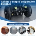 thumbnail image 6 of RXFSP Heavy Duty Collapsible Electric Stair Climber 880lb Capacity 1200W Motor Folding Dolly Cart, 6 of 12