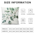thumbnail image 5 of Chilfamy Green Leaves Branch Print Pillow Covers for Couch Pillow Case Square Design Decorative Throw Pillow Covers 1PC 24x24in, 5 of 5