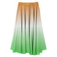 thumbnail image 3 of Women's Summer Printed Linen Wrap Skirt Elastic Waist A Line Boho Beach Skirt Flowy Long Maxi Skirt For Vacation Floral Skirts for Women Table Skirt Ballet Skirt Floral Skirt Table Skirt Clips Leather, 3 of 3