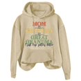 thumbnail image 4 of LGASWYX Mom Grandma Great Grandma I Just Keep Women's Letter Print Long Sleeve Hooded Sweatshirt (Khaki,XL), 4 of 4