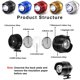 thumbnail image 3 of Luces para 2 Uds Faros Delanteros Accesorio para  Faros Delanteros Zuecos Luces para Pasear Perros Acampar Correr de Noche, 3 of 8