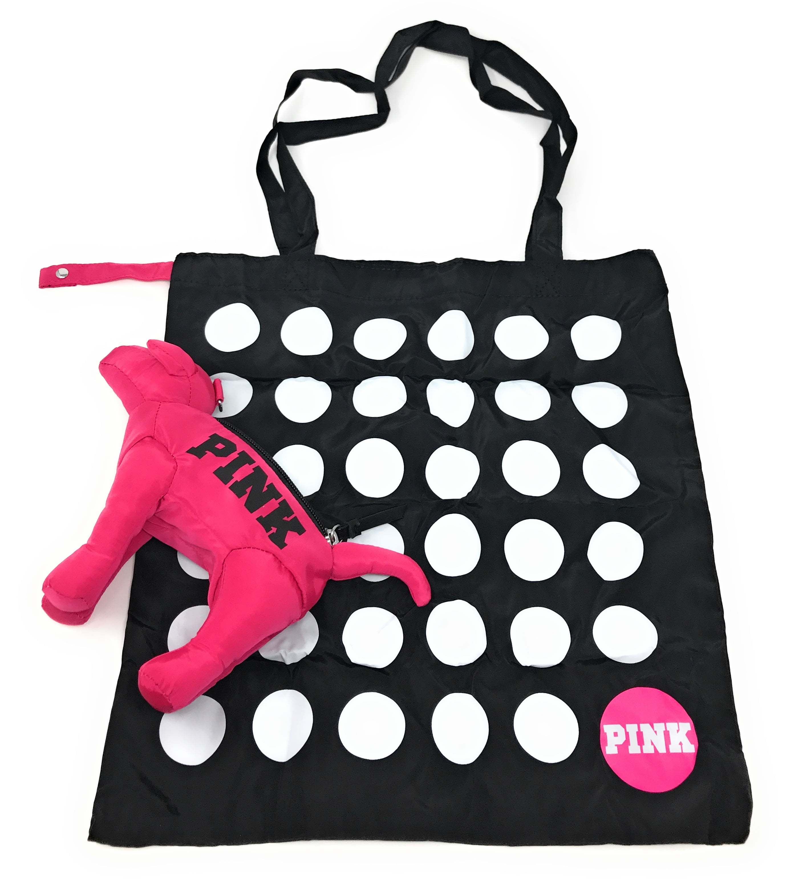 New Victoria/'s Secret PINK Mini Dog And Packable Dot Convertible Tote Bag