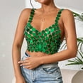 thumbnail image 4 of Vest Tops for Women Casual Chain Splicing Backless Camisole Top Camisole Vest, 4 of 9