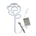thumbnail image 2 of FITYLE Floral Neon Light Hanging Lamp Table LED Rose Neon Sign for Cafe Bar Bedroom Pink, 2 of 10