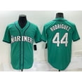 thumbnail image 1 of MLB Baseball Jersey Mariners No. 44 Rodriguez Embroidered Jersey Baseball Jersey, 1 of 2