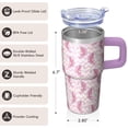 thumbnail image 3 of 20OZ Unicorn Themed Cup with Handle Double Wall Insulated Mug Ideal Gifts for Women Unicorn Fans Great for Birthday Christmas and Wine Tasting Events, 3 of 6