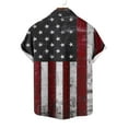 thumbnail image 6 of Men's 4th of July T-Shirt Turn-Down Collar Blouse Button Down V Neck Tops Independence Day Shirts Red White Blue Stars Graphic Tee Short Sleeve Top Summer Dress Shirt Trendy Casual 2025, 6 of 6