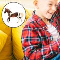 thumbnail image 3 of PENGXIANG Figurine Animale Cheval pour Enfants 11.2x13.8cm Foncé, 3 of 8