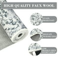 thumbnail image 7 of Haperlare Vintage Floral Distressed Rugs for Living Room Washable Non Slip Area Rugs Grey Stain-Resistant Rugs for Dining Room 9'x12', 7 of 7