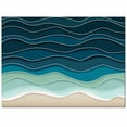 thumbnail image 2 of Area Rugs Indoor Non-Slip Rectangle Rug 2x3 Ft Abstract Water Duck Green Brown Gradient Ocean Waves Rug Rubber Backing Floor Mats Non Shedding Home Decor Carpet for Entryway Living Room, 2 of 8