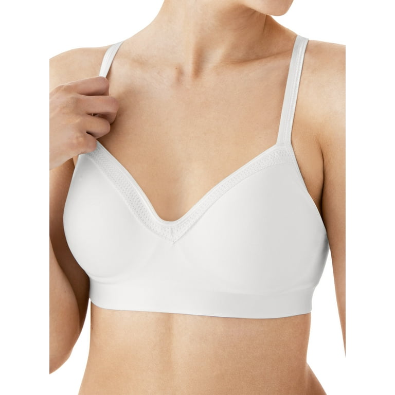 Hanes Signature Women's Smooth Comfort Wireless Convertible T-Shirt Bra,  W199 