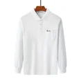 thumbnail image 3 of Camiseta polo para hombre, camiseta roja, informal, holgada, ropa para hombre, jersey de corte regular, algodón, gráfico, alta calidad, oferta, manga larga, completa, 3 of 4