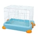 thumbnail image 1 of Jaula para conejos, casa para animales pequeños con bandeja separada, jaula de hábitat, jaula para conejos de interior, jaula para conejillos de india azul, 1 of 9