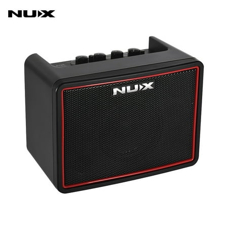NUX Mighty Lite BT Mini Desktop Electric Guitar Amplifier 3W Amp 3 Channels Built-in Delay Reverb Effects 9 Drum Patterns Metronome Tape (Best 3 Channel Guitar Amp)