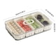 thumbnail image 4 of Caja para especias (1 unidad), organizador multicompartimento (34 x 21 x 6 cm), recipientes de cocina transparentes con diseño hermético para conservar la frescura., 4 of 8