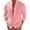 Pink, variant on WREESH Mens Cotton Linen Shirts Vintage Slim Linen Shirt Button Up Long Sleeve Shirt Casual Solid Pullover With Pocket White