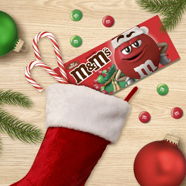 M&M's Holiday Milk Chocolate Christmas Candy -3.1oz Box 