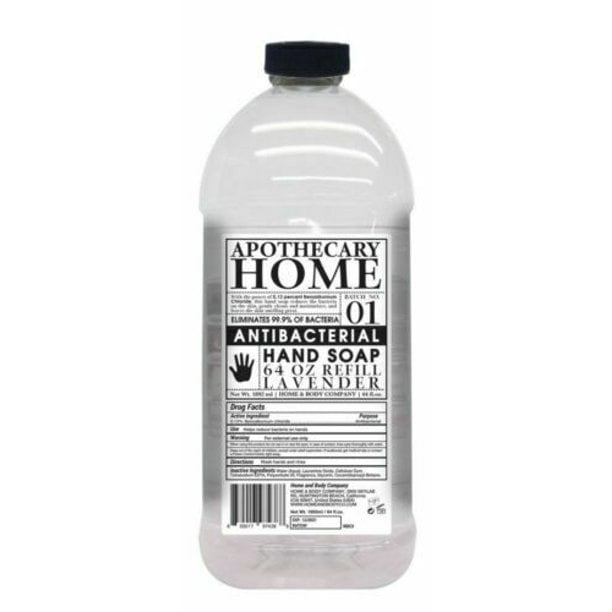 Home & Body Co Apothecary LAVENDER SAGE Antibac Hand Soap REFILL 64oz Bottle
