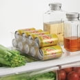 thumbnail image 6 of iDesign Soda Can Dispenser for Fridge or Pantry, Set of 3, Clear, Made in USA, 6 of 8