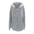 thumbnail image 2 of ZKCCNUK Plush Zip Hooded Ski Jacket (Women's Plus), Sizes S-5XL, 2 of 12