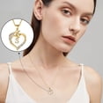 thumbnail image 4 of Turandoss Heart Unicorn Initial Necklace for Girls 14K Gold Plated Colorful CZ Letter a-z Pendant Kids Jewelry Personalized Birthday Gifts for Women Tween Teen Teenage Girl Gift Idea, 4 of 7