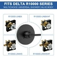 thumbnail image 5 of HWZWT Delta Series Single Function Black Shower Valve Trim Kit BL Faucet, 5 of 5