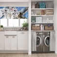 thumbnail image 5 of LALILO Kitchen Curtains and Valances Set of 3 36" Space Usa Window Treatment Tiers for Window Decor, 5 of 5