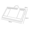 thumbnail image 4 of VONKY Bureau d'Ordinateur Portable Confortable avec Repose-Poignet Marron, 4 of 9