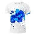 thumbnail image 2 of Sngxgn Men's Print Tee Tops Casual Round Neck Short Sleeve Summer T Shirts(White,L), 2 of 3