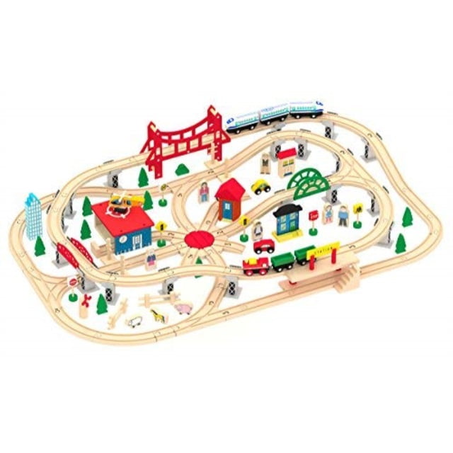deluxe wooden train