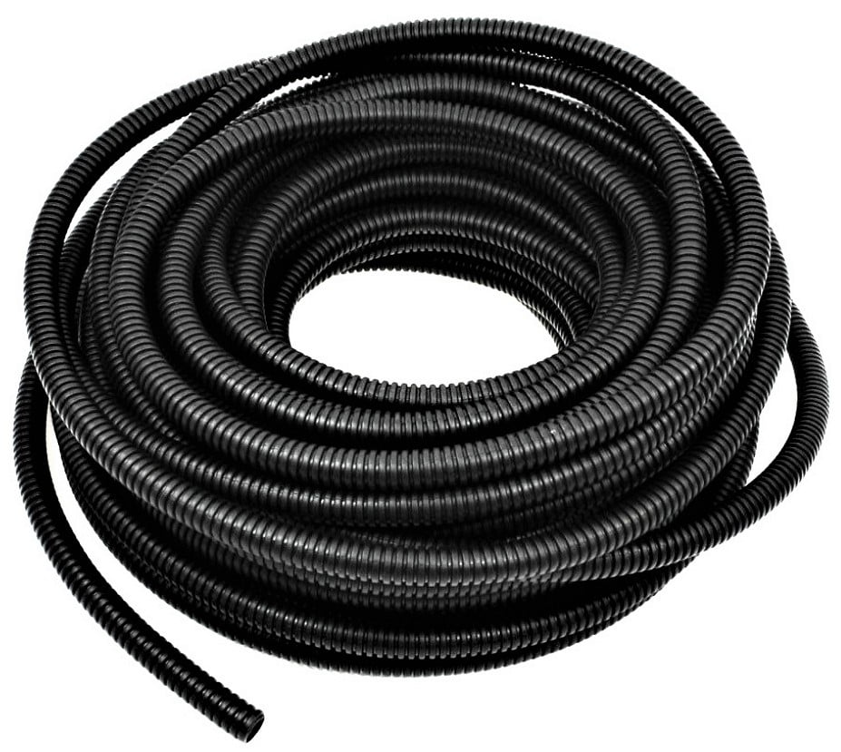 100 Ft 1" Split Wire Loom Conduit Polyethylene Tubing Black Color Sleeve Tube US 