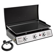 Royal Gourmet PD2301S 24 3-Burner Portable Gas Griddle with Top Hard Cover