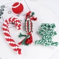 thumbnail image 3 of Pretty Comy 4 Pieces Rope Dog Toys, Puppy Teething Chew Toys Include Candy Cane, Knotted Rope Interactive Christmas Dog Chew Toys Stocking Stuffers Rope Toys for Small Medium Dogs, 3 of 6