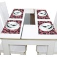 thumbnail image 4 of Ryvnso Placemats Set of 4 Leopard Red Dining Mats Heat-Resistant Non-Slip Washable Table Mat, 4 of 8