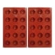 thumbnail image 3 of 2 uds 15 agujeros molde de silicona molde hemisférico para hornear forma redonda molde de media esfera antiadherente, 3 of 8