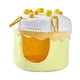 thumbnail image 3 of Cama nido para loros, periquitos, cama acogedora para clima frío, accesorios para jaulas colgantes Amarillo y blanco, 3 of 7